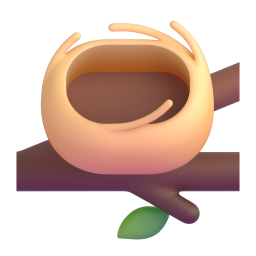 Empty Nest emoji on Microsoft