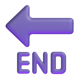 End Arrow emoji on Microsoft