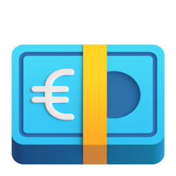 Euro Banknote emoji on Microsoft