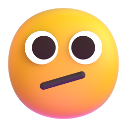 Face with Diagonal Mouth emoji on Microsoft