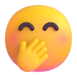 Face with Hand Over Mouth emoji on Microsoft