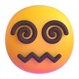 Face with Spiral Eyes emoji on Microsoft