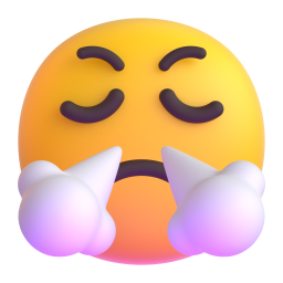 Face with Steam From Nose emoji on Microsoft