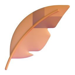 Feather emoji on Microsoft