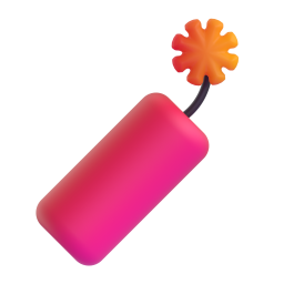 Firecracker emoji on Microsoft