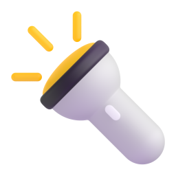 Flashlight emoji on Microsoft
