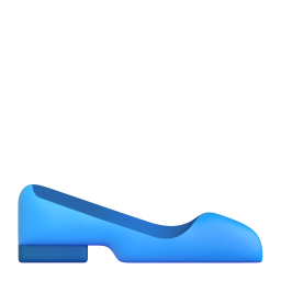 Flat Shoe emoji on Microsoft