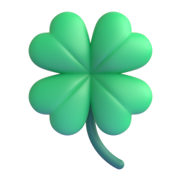 Four Leaf Clover emoji on Microsoft