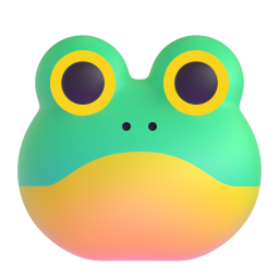 Frog emoji on Microsoft