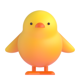 Front-Facing Baby Chick emoji on Microsoft