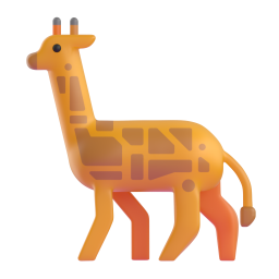 Giraffe emoji on Microsoft