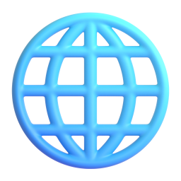 Globe with Meridians emoji on Microsoft