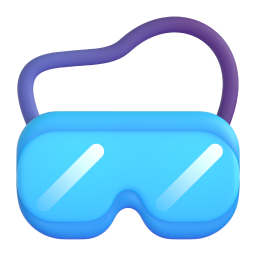 Goggles emoji on Microsoft