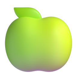 Green Apple emoji on Microsoft
