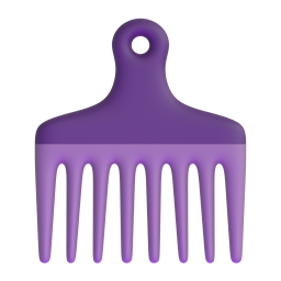 Hair Pick emoji on Microsoft