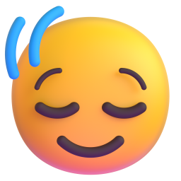 Head Shaking Vertically emoji on Microsoft