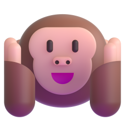 Hear-No-Evil Monkey emoji on Microsoft