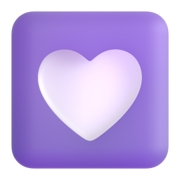 Heart Decoration emoji on Microsoft