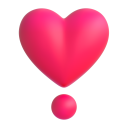 Heart Exclamation emoji on Microsoft