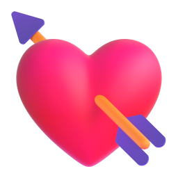 Heart with Arrow emoji on Microsoft