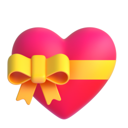 Heart With Ribbon emoji on Microsoft