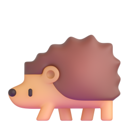 Hedgehog emoji on Microsoft