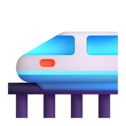 High-Speed Train emoji on Microsoft