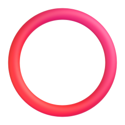 Hollow Red Circle emoji on Microsoft