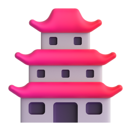 Japanese Castle emoji on Microsoft