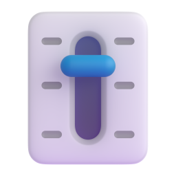 Level Slider emoji on Microsoft