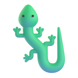 Lizard emoji on Microsoft