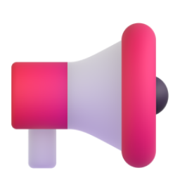 Loudspeaker emoji on Microsoft