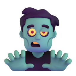 Man Zombie emoji on Microsoft