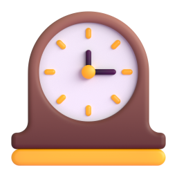 Mantelpiece Clock emoji on Microsoft