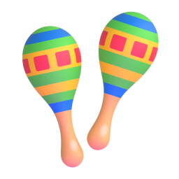 Maracas emoji on Microsoft