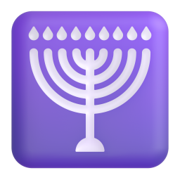 Menorah emoji on Microsoft