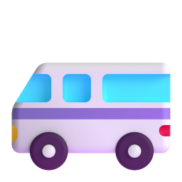 Minibus emoji on Microsoft