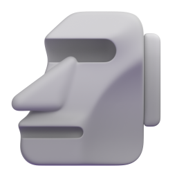 Moai emoji on Microsoft