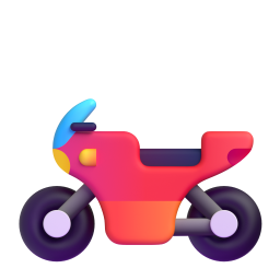 Motorcycle emoji on Microsoft