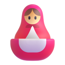 Nesting Dolls emoji on Microsoft
