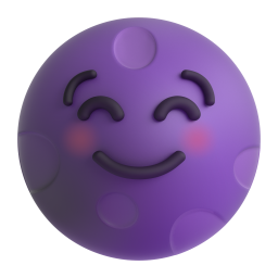New Moon Face emoji on Microsoft