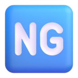NG Button emoji on Microsoft