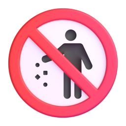 No Littering emoji on Microsoft