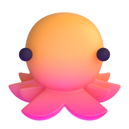 Octopus emoji on Microsoft