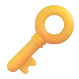 Old Key emoji on Microsoft