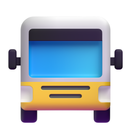 Oncoming Bus emoji on Microsoft