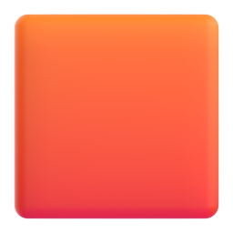 Orange Square emoji on Microsoft
