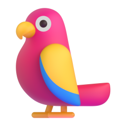 Parrot emoji on Microsoft