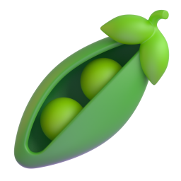 Pea Pod emoji on Microsoft