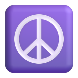 Peace Symbol emoji on Microsoft